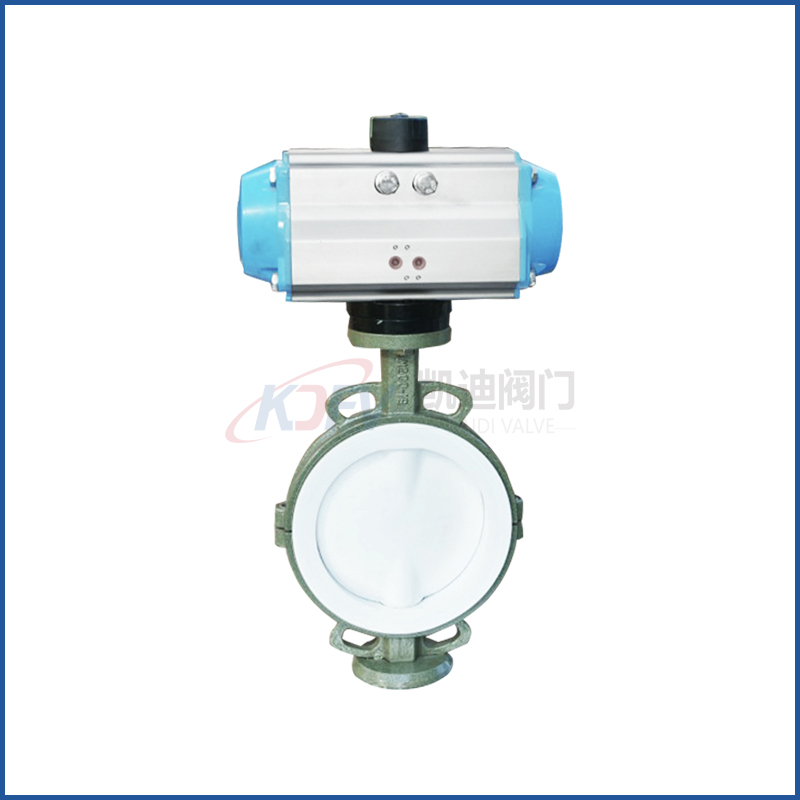 氣動(dòng)襯氟對(duì)夾蝶閥