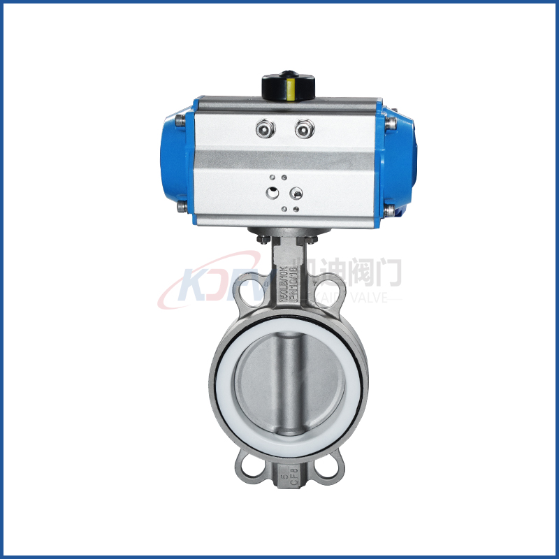 氣動(dòng)襯氟對(duì)夾蝶閥