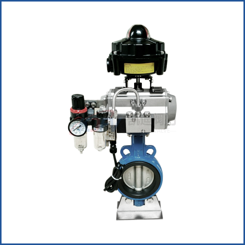 氣動(dòng)襯膠對(duì)夾蝶閥